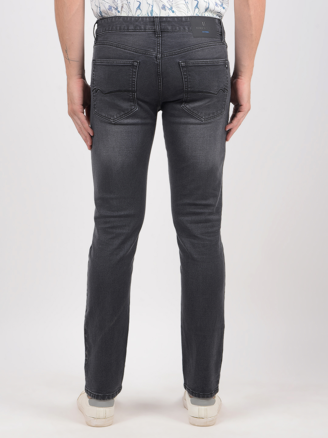 Numero Uno Men Solid Grey Jeans